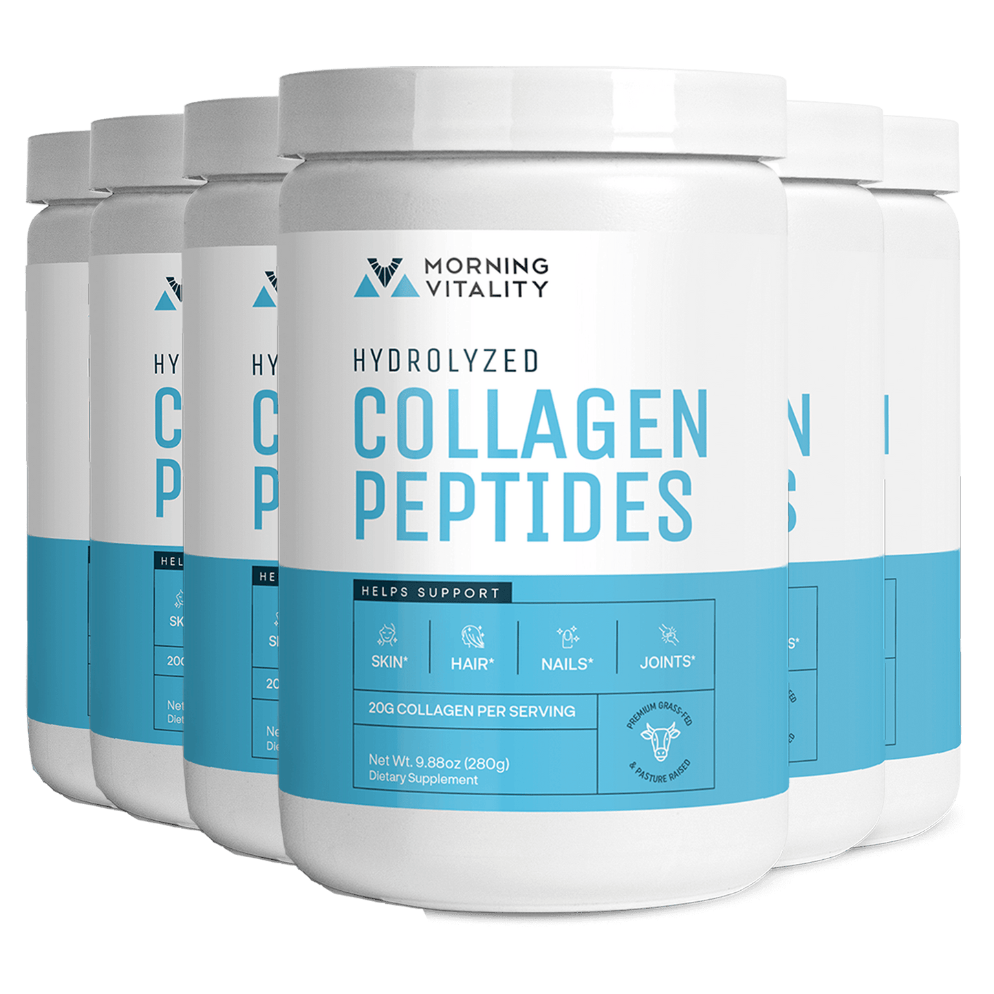 6 x Morning Vitality Collagen Peptides